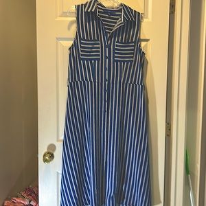 Apt9 striped sleeveless maxi dress.